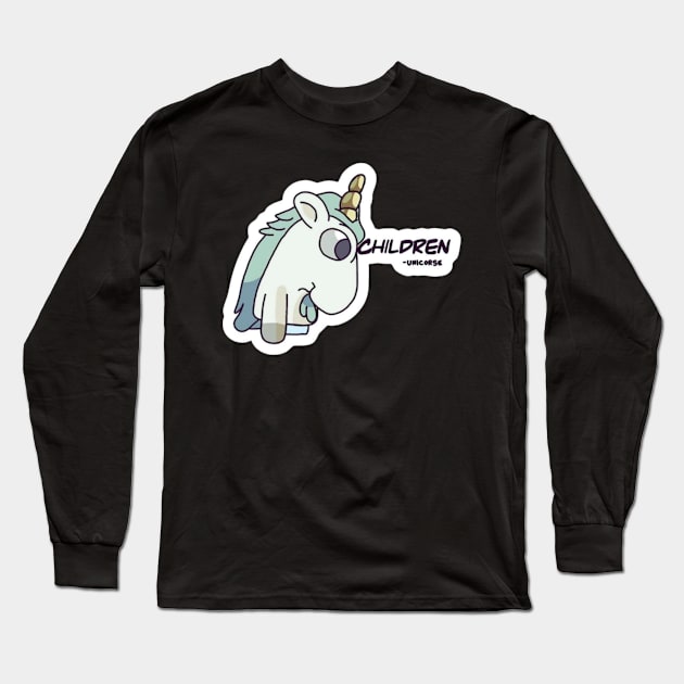 unicorn funny bluey Long Sleeve T-Shirt by GapiKenterKali